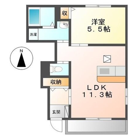 エスコート・けやき（深谷市栄町）37-0075の物件間取画像